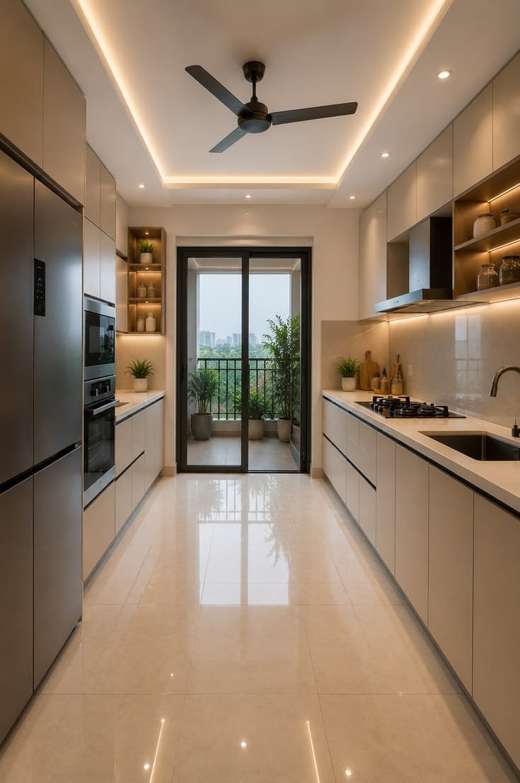 Parallel kitchen